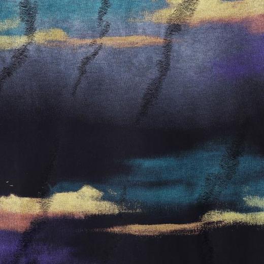 T2675夏季高级感新款美式潮牌彩绘圆领短袖T恤百搭潮流宽松套头上衣 商品图3