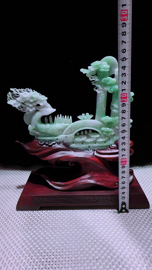 620884翡翠摆件【一路发财 一路相伴 鹿鸣蝉音】 商品图2