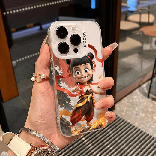 【哪吒苹果手机壳】哪吒适用苹果16promax14彩银13iphone15卡通11手机壳12xr87可爱xs。ry 商品图1
