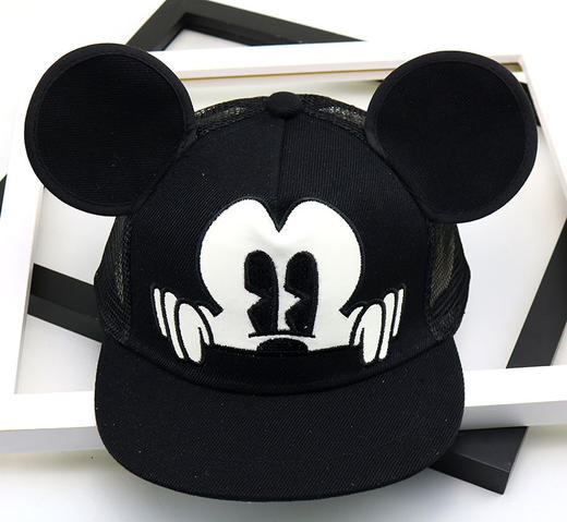 【可爱卡通设计，平沿嘻哈帽】3-8岁韩版儿童棒球帽 春秋新款 可爱卡通平沿嘻哈帽 幼儿园表演帽子-QQ 商品图9