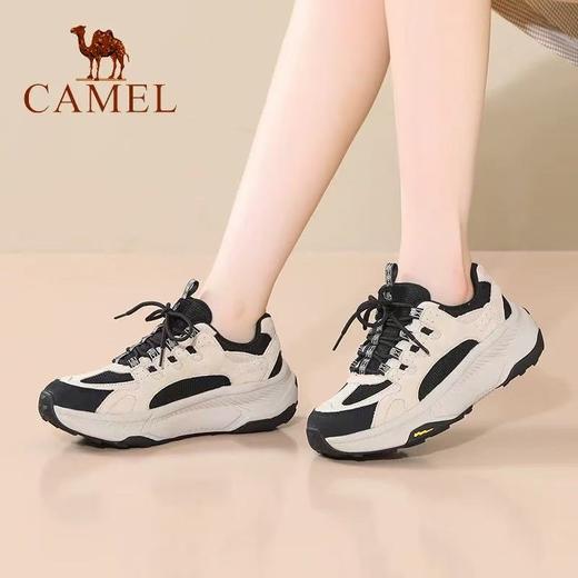 骆驼女款减震休闲鞋户外运动鞋百搭厚底增高 商品图2