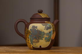 云南建水紫陶纯手工名家制作陈学壶