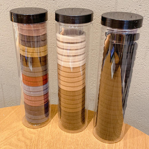 发圈韩国皮筋头高弹力加粗绑头发发绳气质马尾罐装简约头绳扎女夏 商品图1