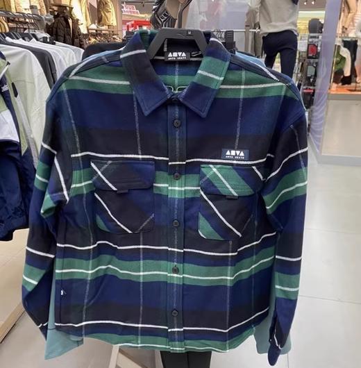 安踏2025年春季新款运动衬衫卫衣男款百搭纽扣开衫152518103N 商品图0