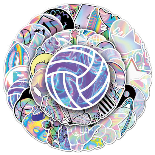 贴纸涂鸦贴纸滑板车张电脑潮流行李箱平板镭射装饰 50卡通创意 商品图4