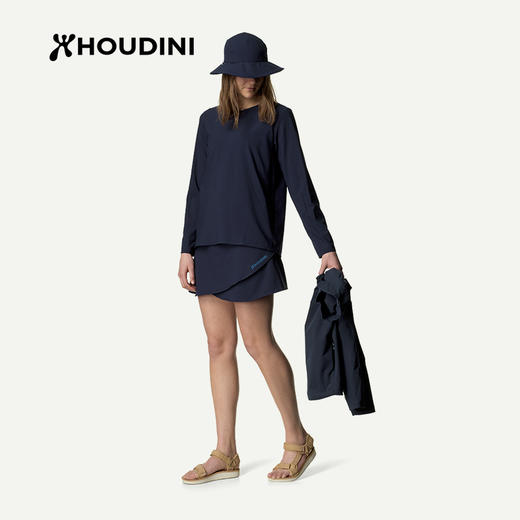 HOUDINI胡丁尼 Cover Crew 守护 女款户外速干长袖T恤158694 商品图4