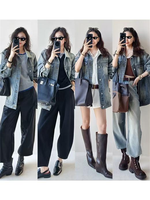 美洋同款高光继承者磨毛做旧牛仔外套 商品图1