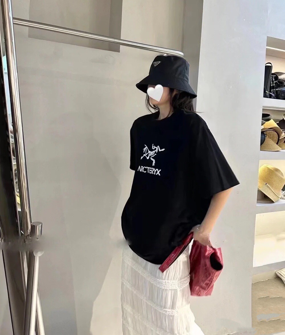 D030103时尚短袖T恤OS宽松落肩版型男女同款