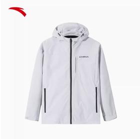 安踏防泼水丨运动上衣男春季保暖防风户外休闲连帽外套152517655R