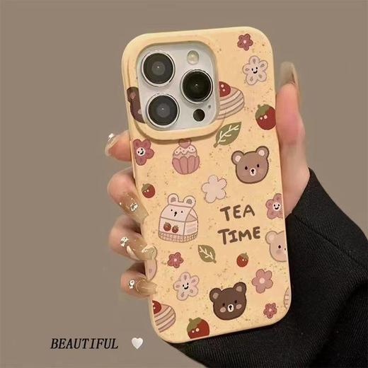 小吃壳promax小麦大孔14苹果1615pro13 15小狗适用软壳插画 卡通 商品图3