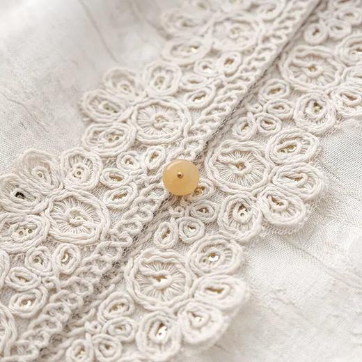 【高货wl】全新升级【铂金会员312/天猫419/差价107】(10820) 洛诗琳新款重工设计感亮片提花刺绣新中式雅致马甲外套 商品图2