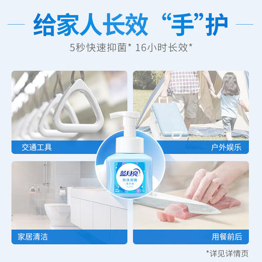 蓝月亮255G*2雪松泡沫抑菌洗手液 商品图6