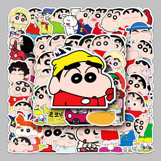 防水贴纸汽车摩托车卡通动漫重复51涂鸦不蜡笔小新行李箱装饰张 商品图0