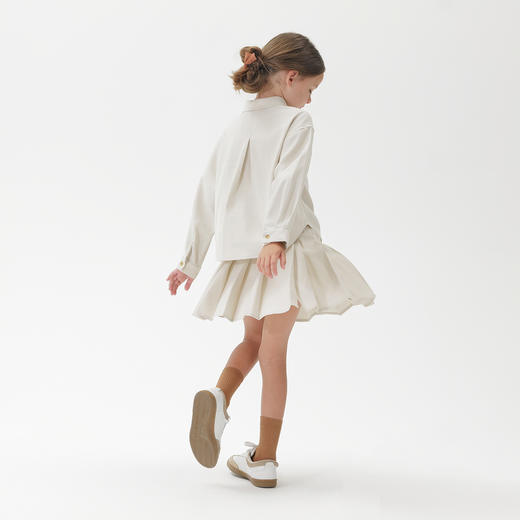 马克珍妮女童文艺学院衬衫短裙2件套 儿童套装2025春装新款250161 商品图2