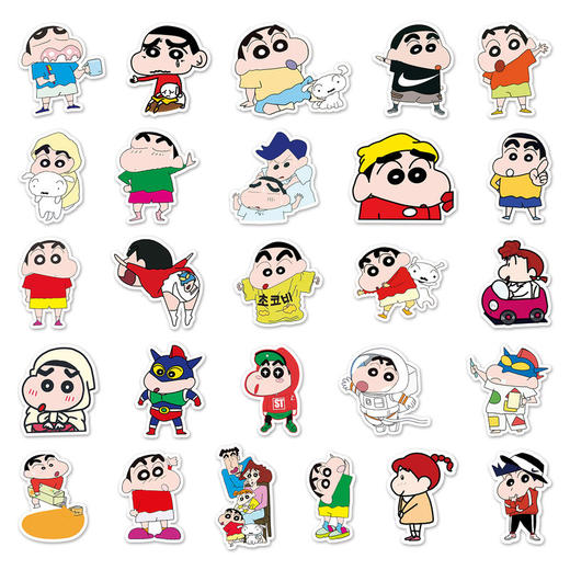 防水贴纸汽车摩托车卡通动漫重复51涂鸦不蜡笔小新行李箱装饰张 商品图3