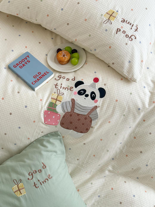 【超柔超舒适】2025新款全棉双层纱四件套 活性印染 婴儿级贴肤 轻柔 越洗越软 舒适透气月子儿童四件套 商品图5