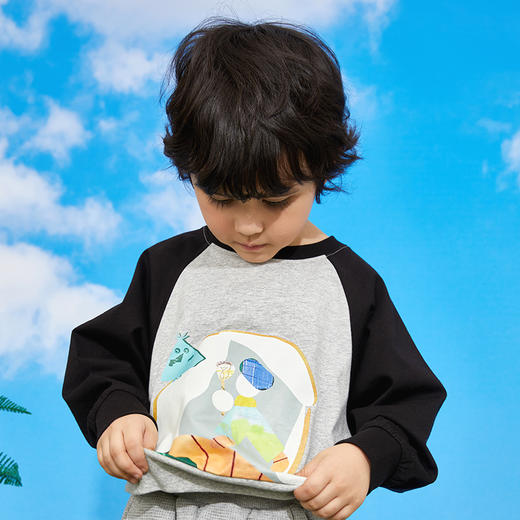 Cucutas男幼童长袖卫衣CY25SPW541橄榄绿/黑色（90#-130#） 商品图6