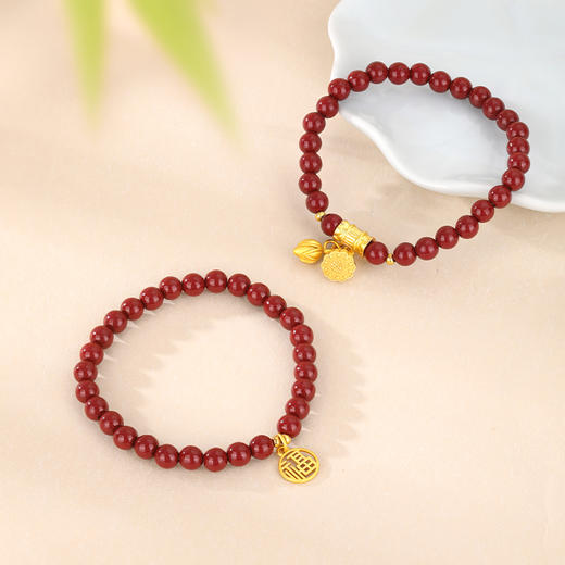 金六福吉祥SLZS23321 并蒂两世欢手链 商品图9