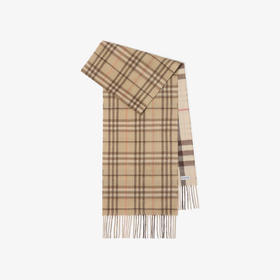 BURBERRY 巴宝莉 女士格纹羊绒双面围巾 格子 8104978 A2888
