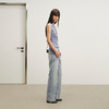 NUTH复古做旧手工洗水猫须修身直筒牛仔裤女 洗水浅蓝色 商品缩略图4