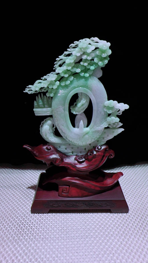 620885翡翠摆件【神龙护主】 商品图4