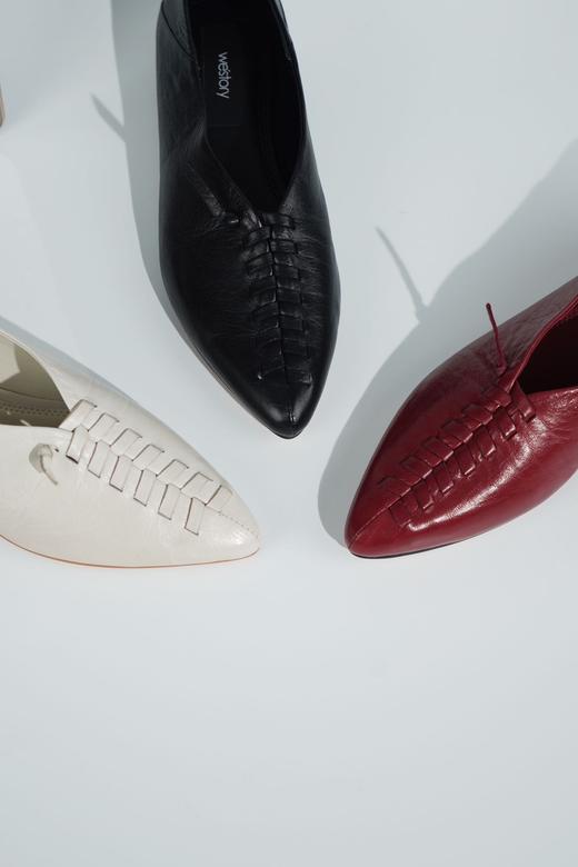 【云粉节】BF楼westory尖头编织平底单鞋两穿深口 商品图2