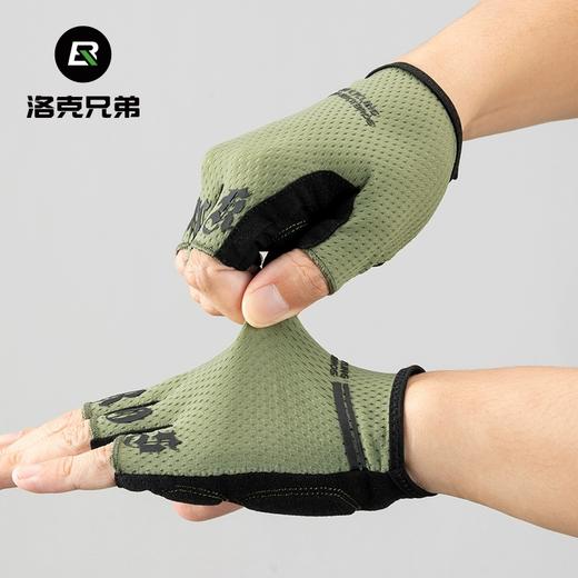 洛克兄弟骑行手套半指夏季男女公路山地车长短指手套运动自行车装备 商品图0