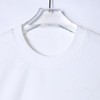 50696夏季新款高级感美式撞色裂纹圆领短袖T恤小众设计简约百搭上衣 商品缩略图2