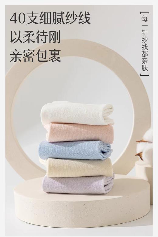 浪莎精梳棉平板女袜MF8373 5双（颜色随机发） 商品图3