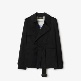 BURBERRY 巴宝莉 女士混纺棉质 Heritage 束腰风衣 黑色 8101488 A1189