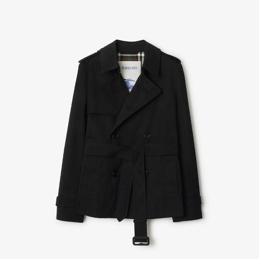 BURBERRY 巴宝莉 女士混纺棉质 Heritage 束腰风衣 黑色 8101488 A1189 商品图0