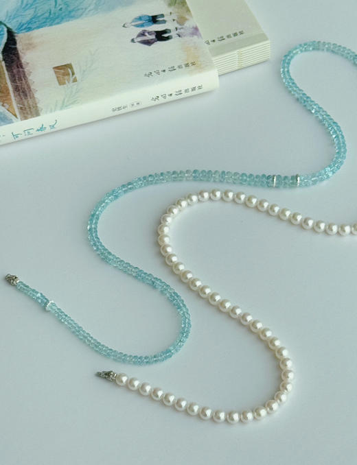 【上善若水】珍珠托帕石项链 商品图9