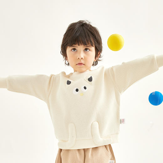 Cucutas男幼童长袖卫衣CY25SPW543浅花灰（90#-130#） 商品图3