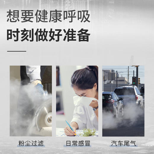 3m口罩kn95防尘口罩 防甲流飞沫防雾霾防PM2.5防工业粉尘颗粒物花粉耳戴式 9501+ 50只环保装 商品图1