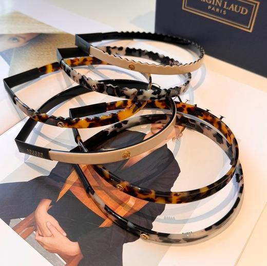 出口法国订单 日常通勤法式美学醋酸头饰 进口醋酸板材 轻松戴出高颅顶 商品图3