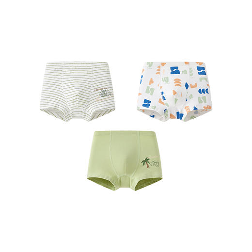 【7A抗菌礼盒装】英氏儿童内裤透气宝宝平角礼盒装男女童打底短裤不夹屁屁 商品图4