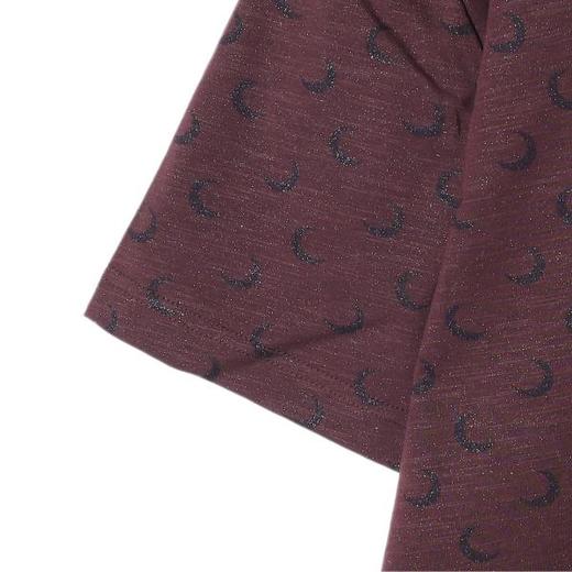 T2634夏季新款高级感美式细满天星月亮印花圆领短袖T恤潮流简约上衣 商品图4