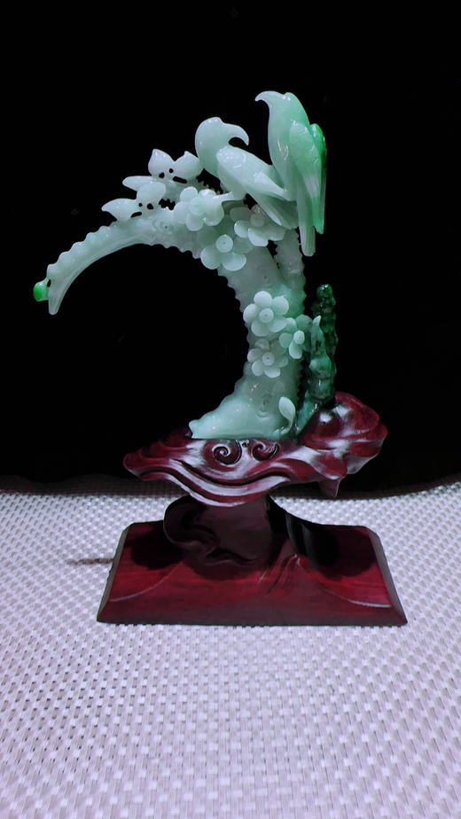 620883翡翠摆件【喜上眉梢 喜事连连】 商品图4