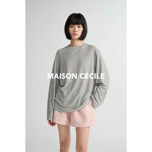 MAISON CECILE 三色/夏日亚麻宽松日常百搭松紧腰短裤 商品图3