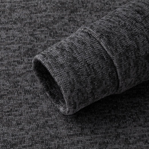 【半拉链立领】罗蒙男士外套膨体花纱外套男舒适百搭磨毛套头男拉链卫衣 商品图9