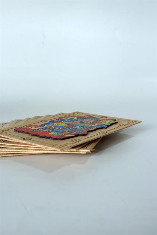 门神°竹制彩印明信片 商品图8