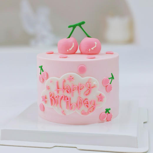 粉樱桃奶油蛋糕 | 糕匠 商品图1