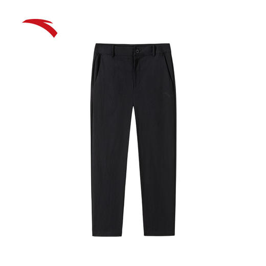 安踏（ANTA）精英系列丨商务通勤休闲西裤男士新款直筒黑色长裤152517518 商品图3