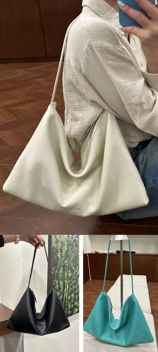 【门店同款】ENJOY常卖松弛感极简软皮单肩包 161908407 商品图0