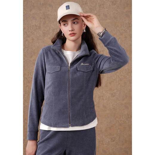 乔万尼新款舒适弹力棒球服休闲日常家居运动套装休闲运动套装EM3G347 商品图3