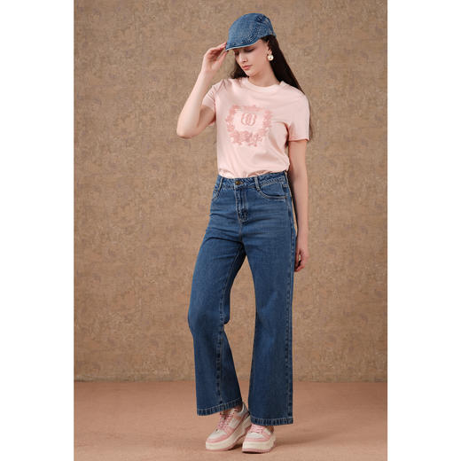 乔万尼时尚新品直筒裤牛仔裤ET3F748 商品图1