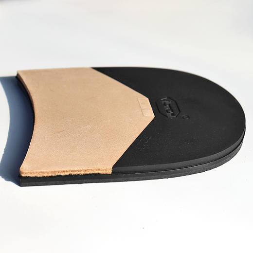 意大利进口vibram韦伯后掌镶皮革加厚后底贴皮鞋修鞋换底8mm厚521T 商品图5