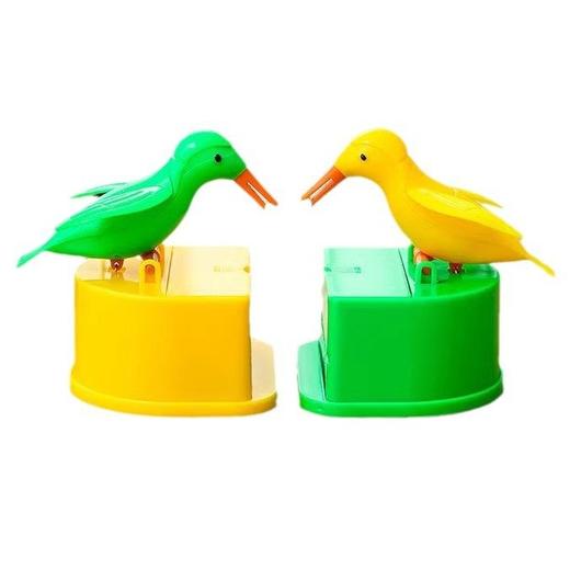 客厅同款牙签式按压自动卡通桶创意网红家用牙签盒牙签筒小鸟智能 商品图4