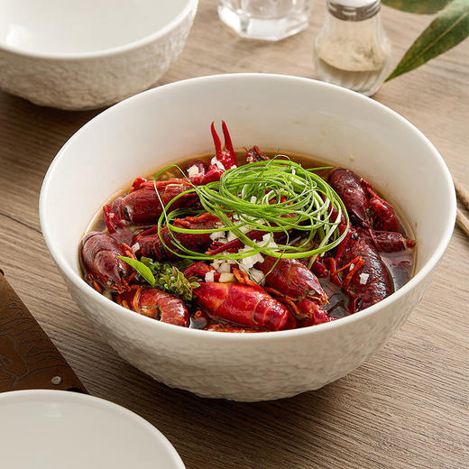 小龙虾沙拉家用汤碗碗水煮鱼陶瓷高级感碗面碗纹米岩石酸菜鱼饭碗 商品图3