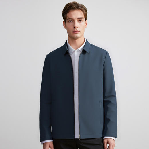 【垂感丝滑】罗蒙经典老干部夹克男士商务外套男士夹克爸爸装舒适男外套 商品图8